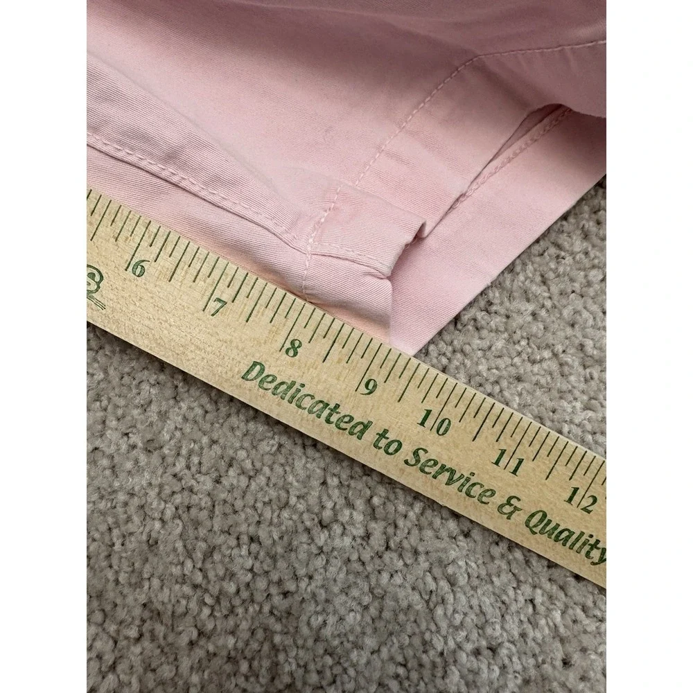 VTG Y2K American Eagle Preppy Pink Chino Shorts Extreme Flex Size 38 X 9